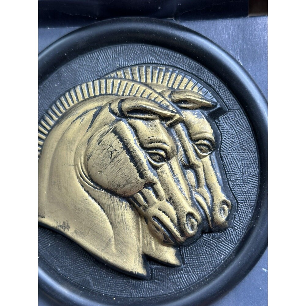 Miller Studios Horse Heads Western Cowboy Wall Plaque Stallions